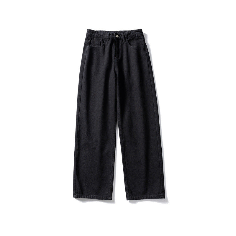 Women Wide-Cut High-Waist Denim Jeans with Straight Leg Mune Fashion