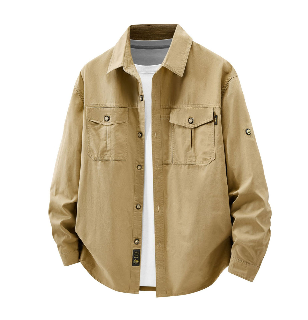 Men's Casual Shirt Jacket with Practical Pockets Mune Fashion