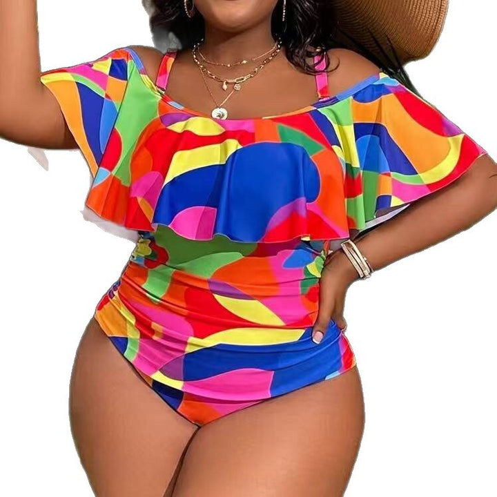Women's One-Piece Swimsuit with Playful Ruffle Design Mune Fashion