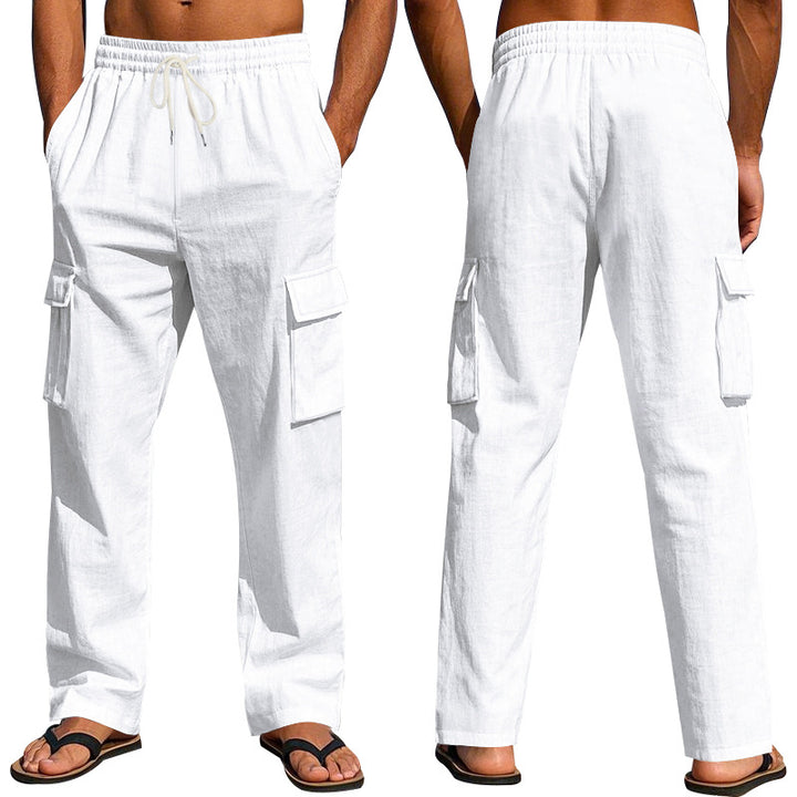 Men's Loose Fit Cargo Pants made of lightweight ripstop with elastic waistband and flap pockets Mune Fashion