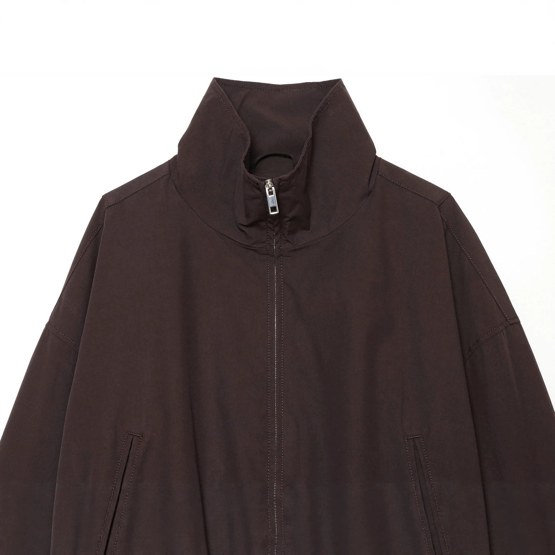 Women's short cut oversized bomber jacket made of cotton mix with zipper Mune Fashion