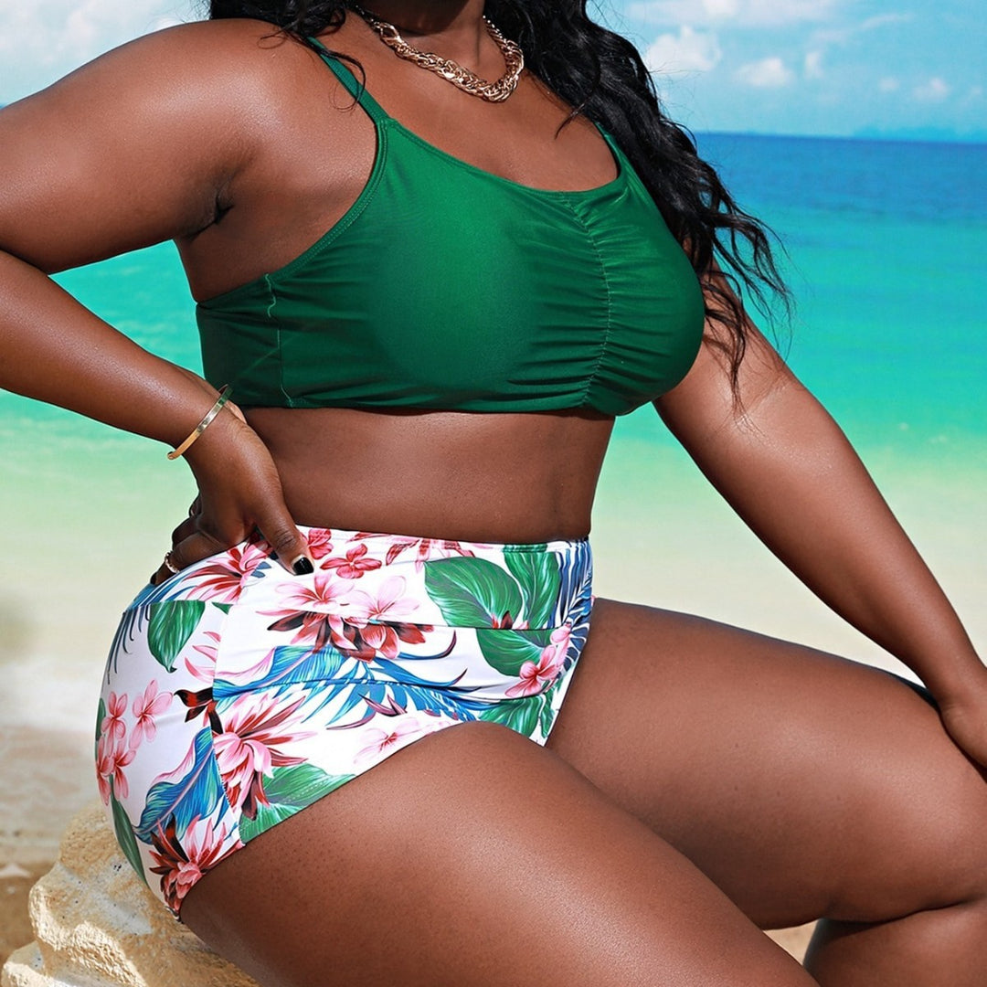 Women's bikini set with floral design and elastic waistband Mune Fashion