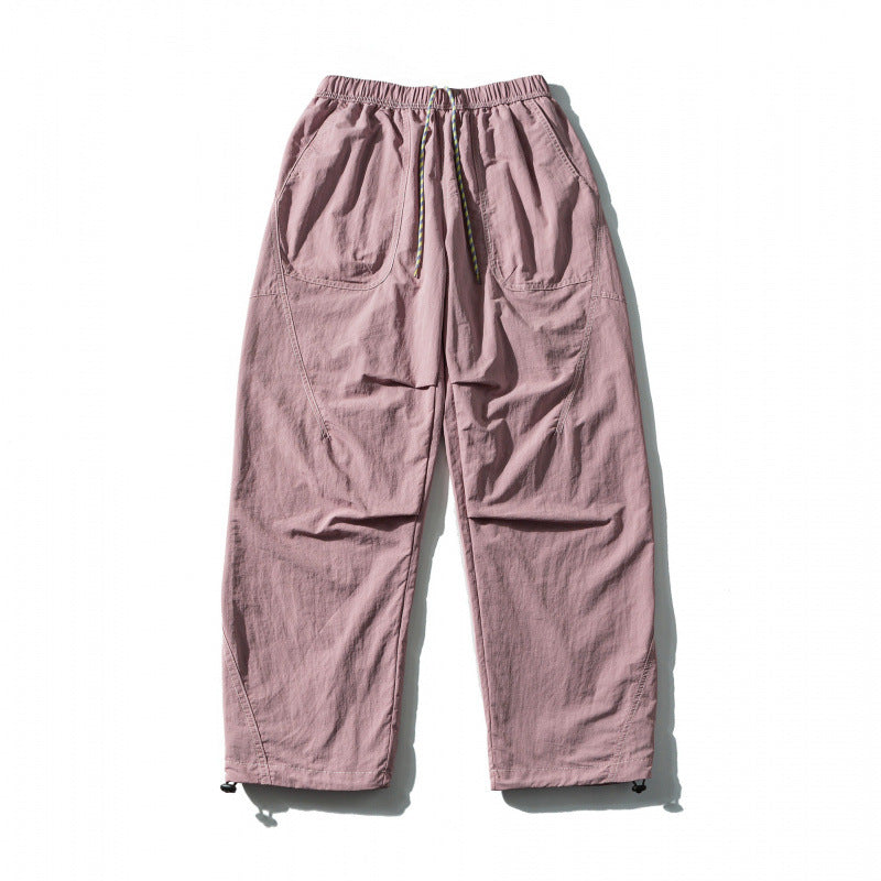 Unisex Loose-fitting outdoor pants with elastic waistband, drawstring, and adjustable leg cuffs Mune Fashion