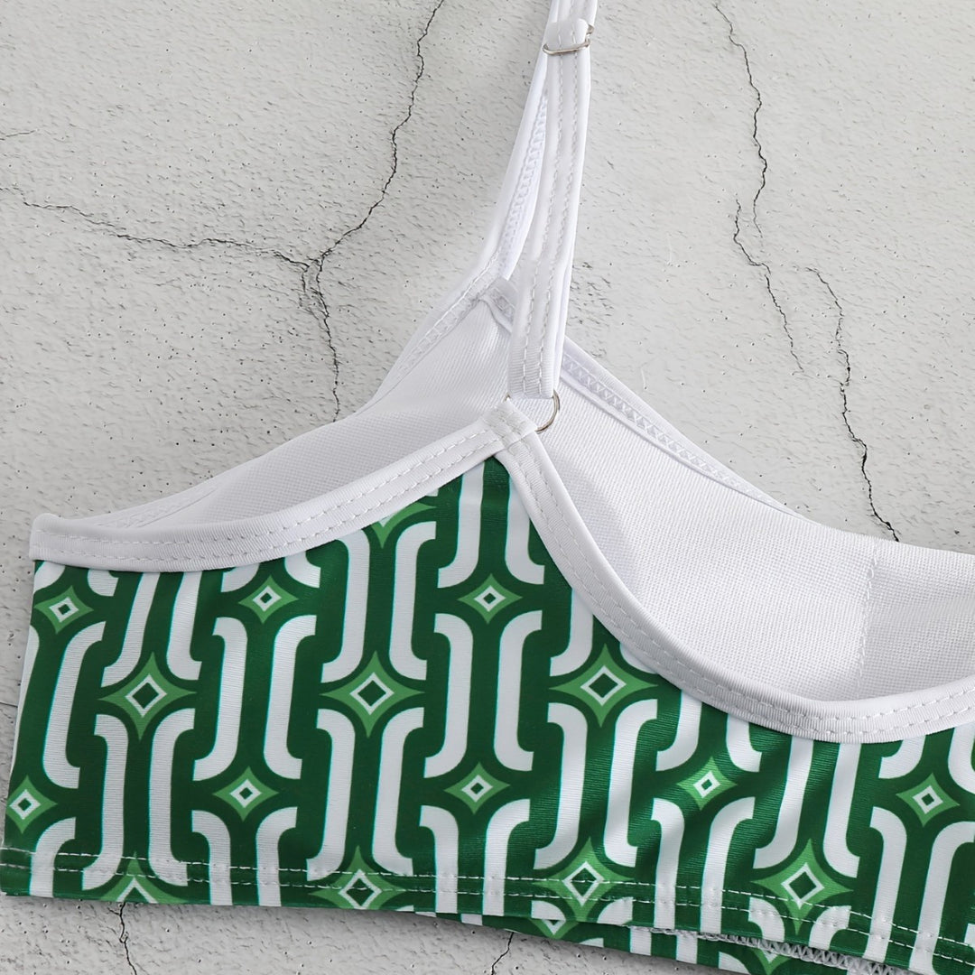 Women’s Bikini Set with dreamy geometric pattern Mune Fashion
