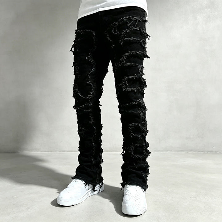Men Destroyed Skinny Jeans Mune Fashion
