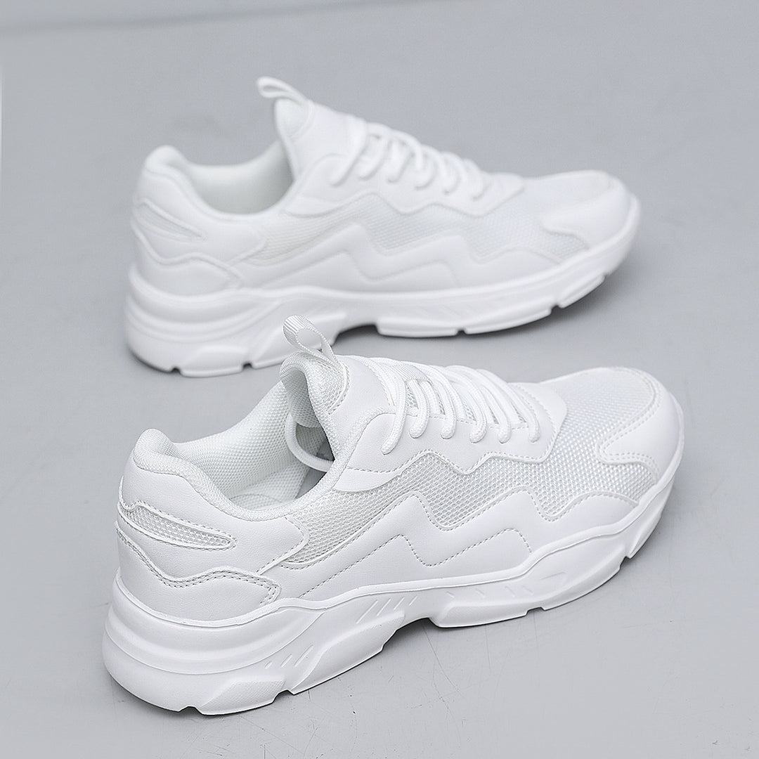 Unisex nan Platform Sneaker with breathable mesh upper material, padded heel cap and profiled rubber sole Mune Fashion