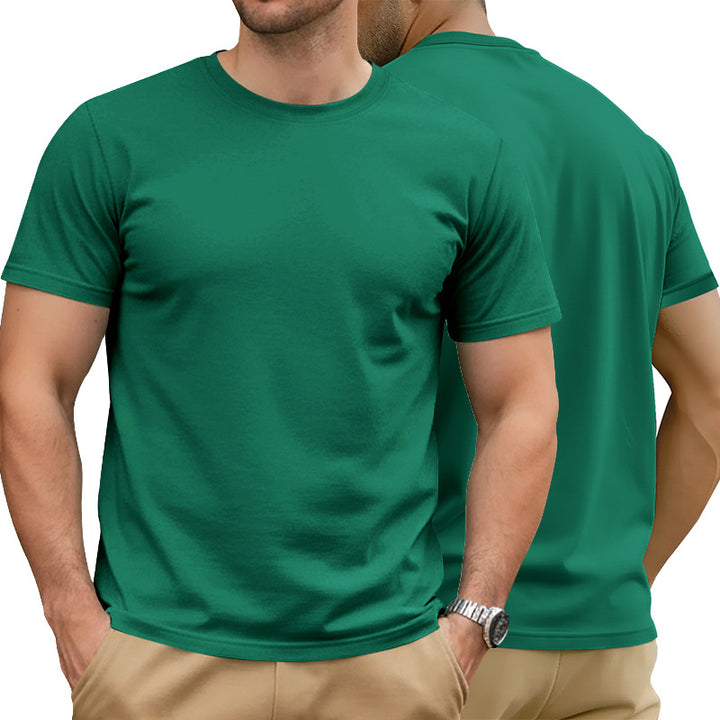 Men's Nan Basic Short Sleeve T-Shirt made of high-quality cotton blend with round neck, flat seams, and regular fit Mune Fashion