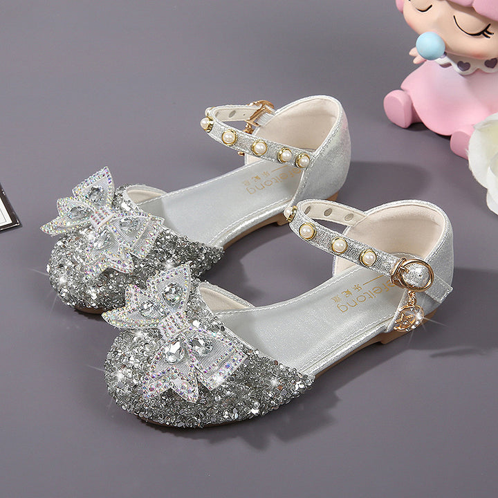 Girls Ballerina with Glitter and Decorative Bows Mune Fashion