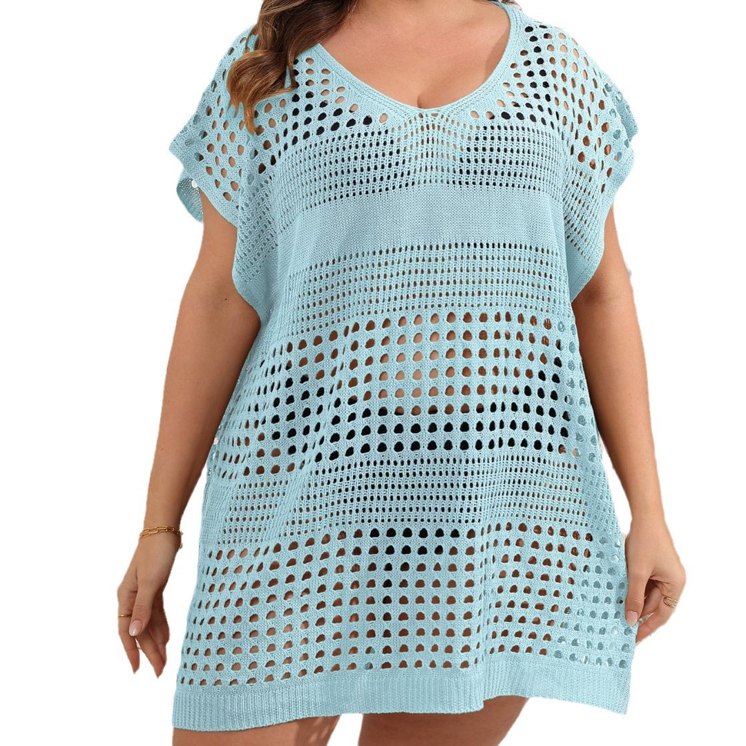 Women's airy beach sarong with perforated pattern Mune Fashion