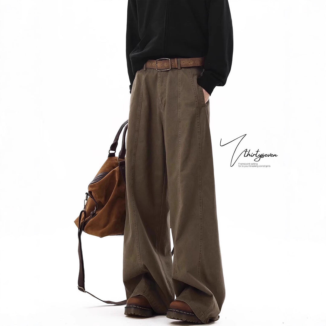 Women's Wide-Leg Trousers with Pleats Mune Fashion