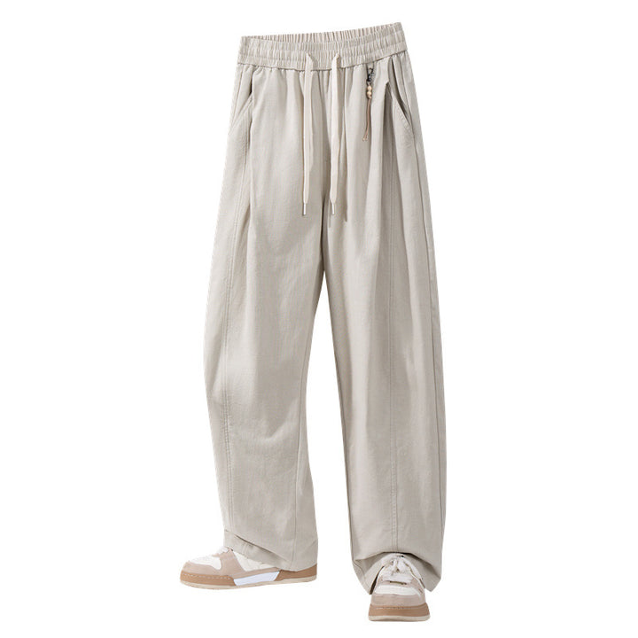 Men's casual pants with elastic waistband and practical pockets Mune Fashion