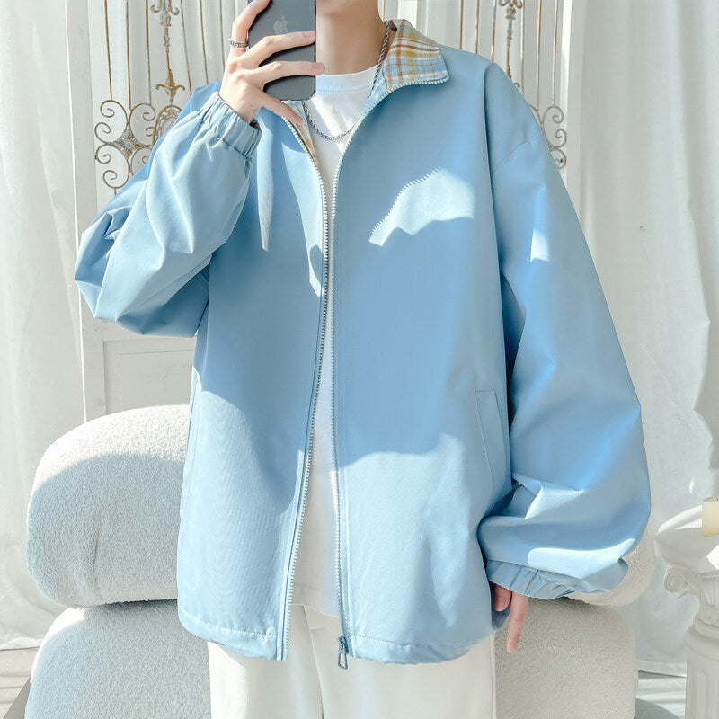 Unisex Trendy Transition Jacket with High Collar and Casual Cut Mune Fashion