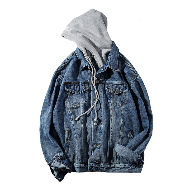 Men's denim jacket with integrated hood Mune Fashion