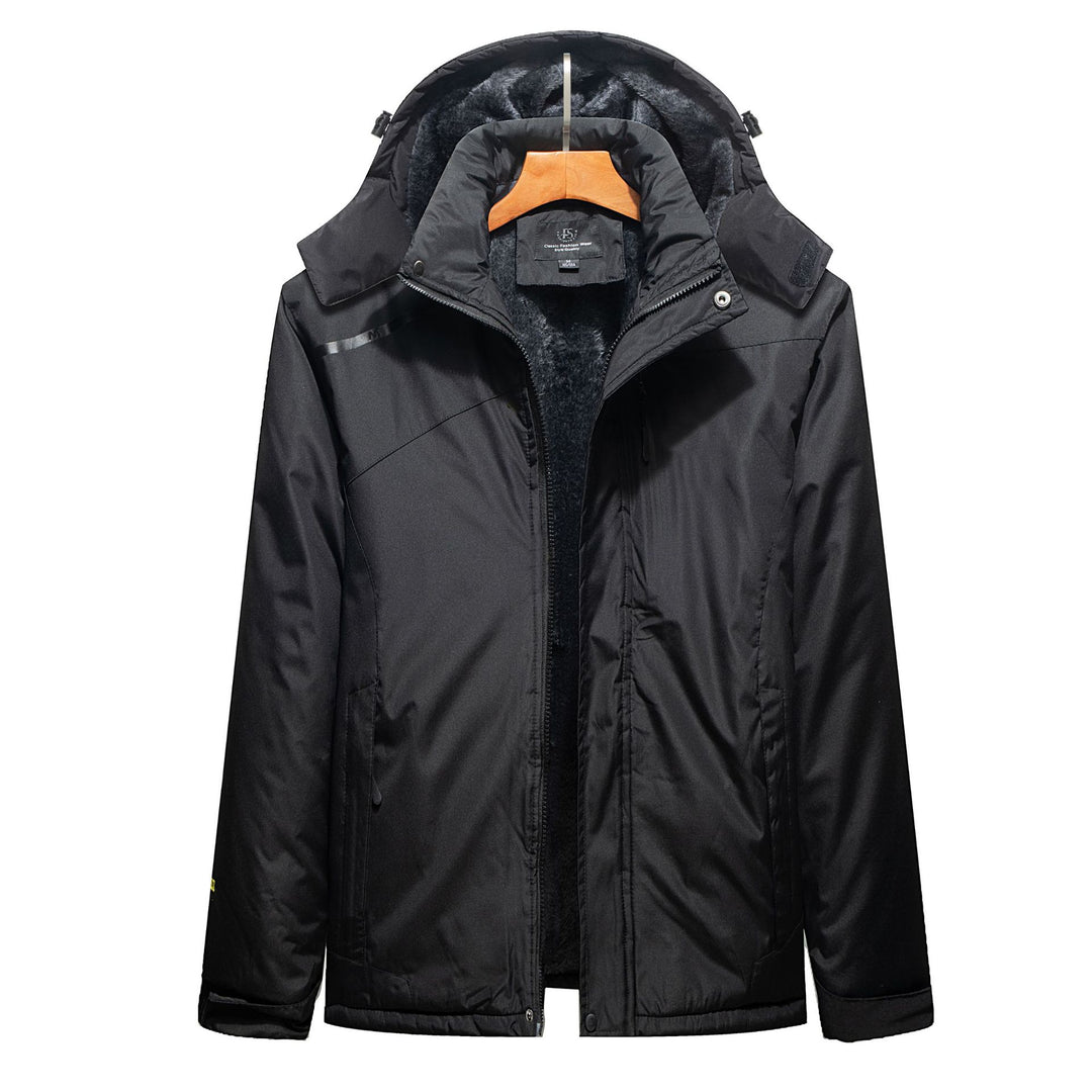 Women's functional parka with removable hood and warming fleece lining Mune Fashion