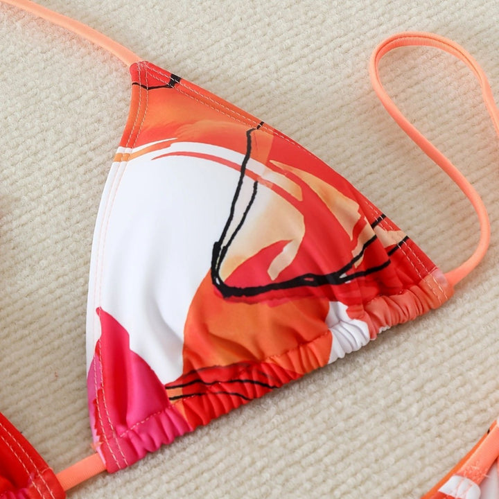 Women’s bikini set with floral kaftan Mune Fashion