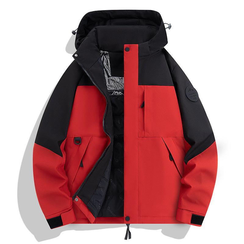 Men's Waterproof and Breathable Softshell Outdoor Jacket Mune Fashion