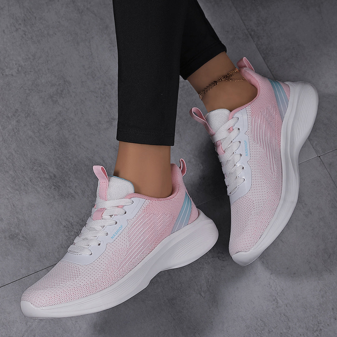 Women's ultra-lightweight knit walking sneakers with anatomical rolling sole and ultra-soft comfort insole Mune Fashion