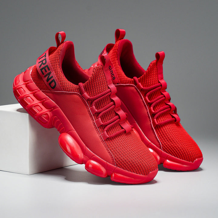 Unisex fashionable platform sneaker with air-cushioned damping pods and knitted comfort upper Mune Fashion