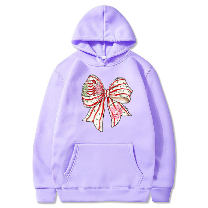 Women’s Hoodie with Festive Bow Design Mune Fashion