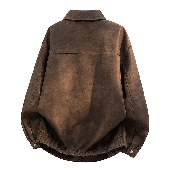 Men's Fashion Biker Jacket in Vintage Look Mune Fashion