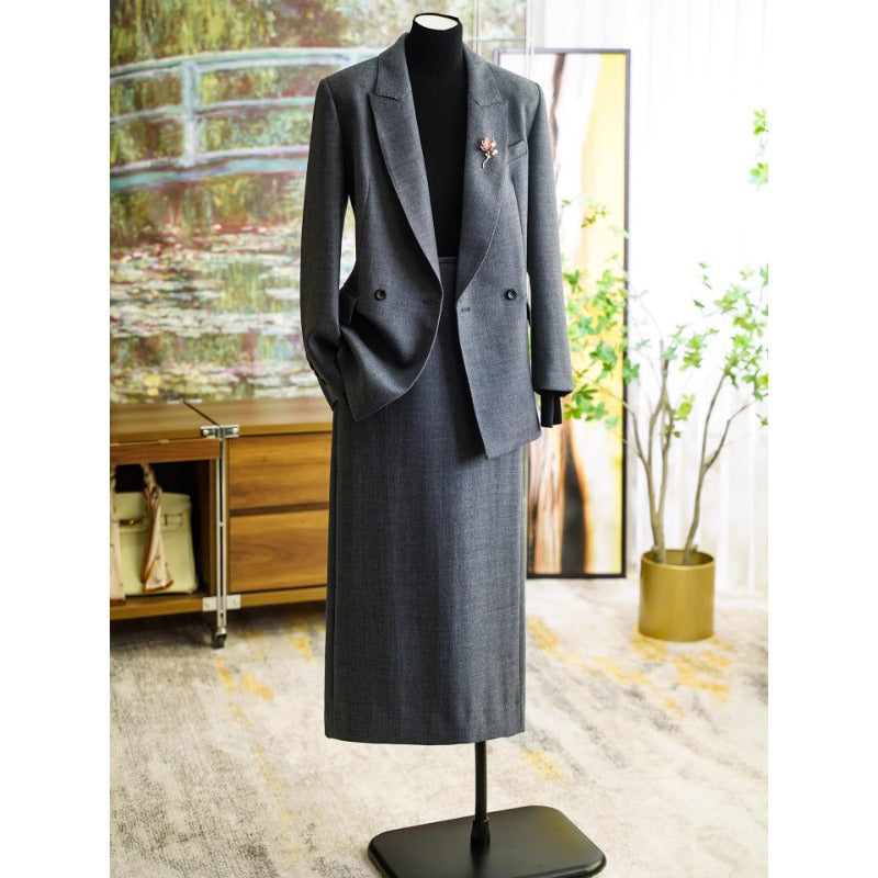 Ladies Elegant Blazer and Skirt Set Mune Fashion 1789268527