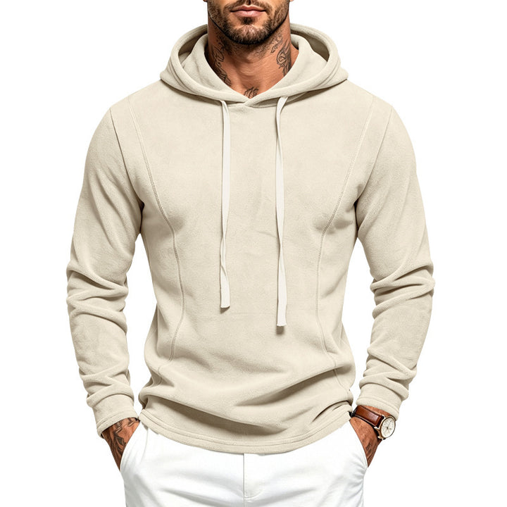 Men's fleece hoodie with hood and adjustable hem Mune Fashion