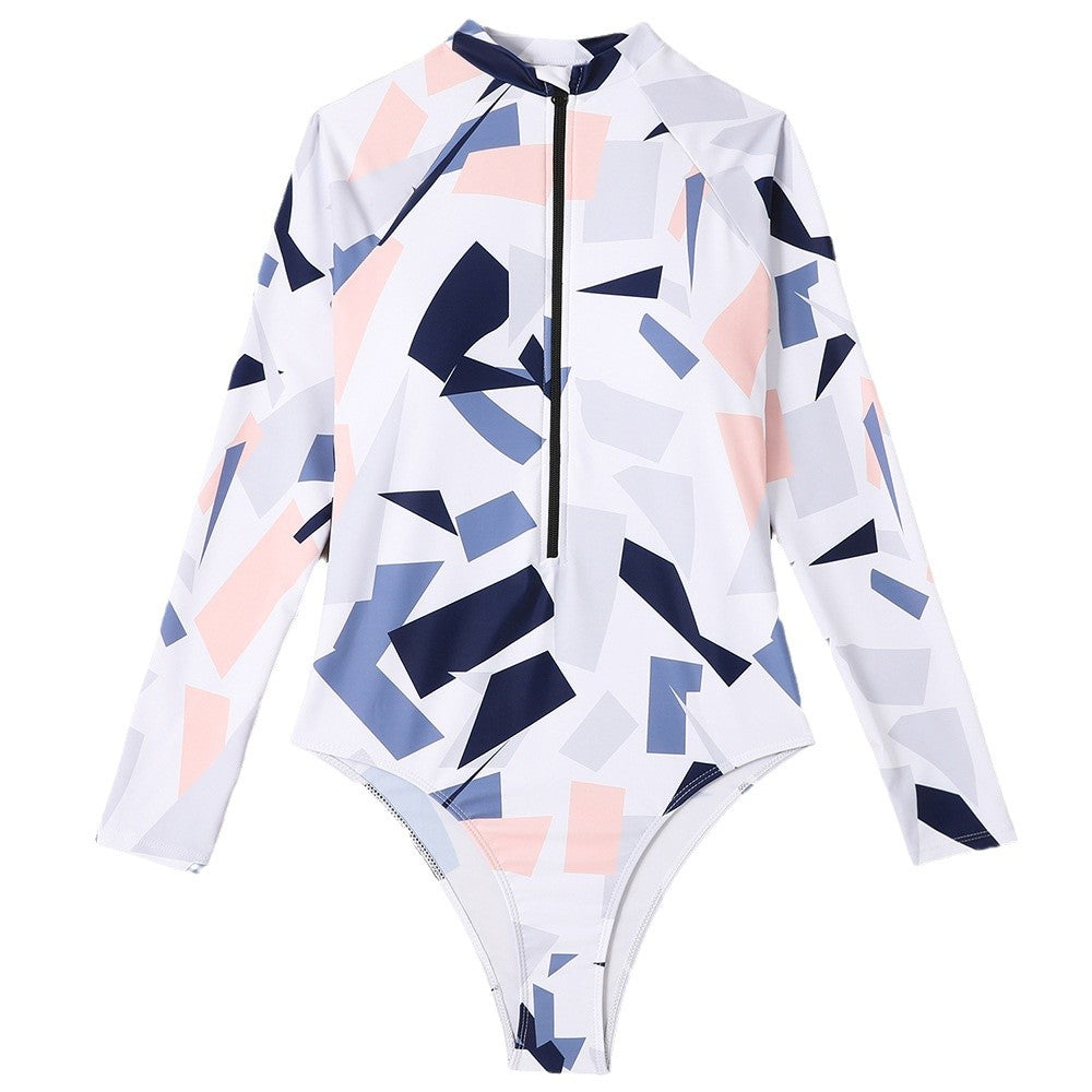 Damen Langarm Surfanzug mit geometrischem Design Echo Archiv