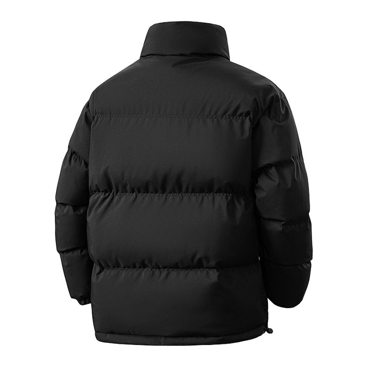 Men's short quilted thermal winter jacket with high stand-up collar and windproof filling Mune Fashion