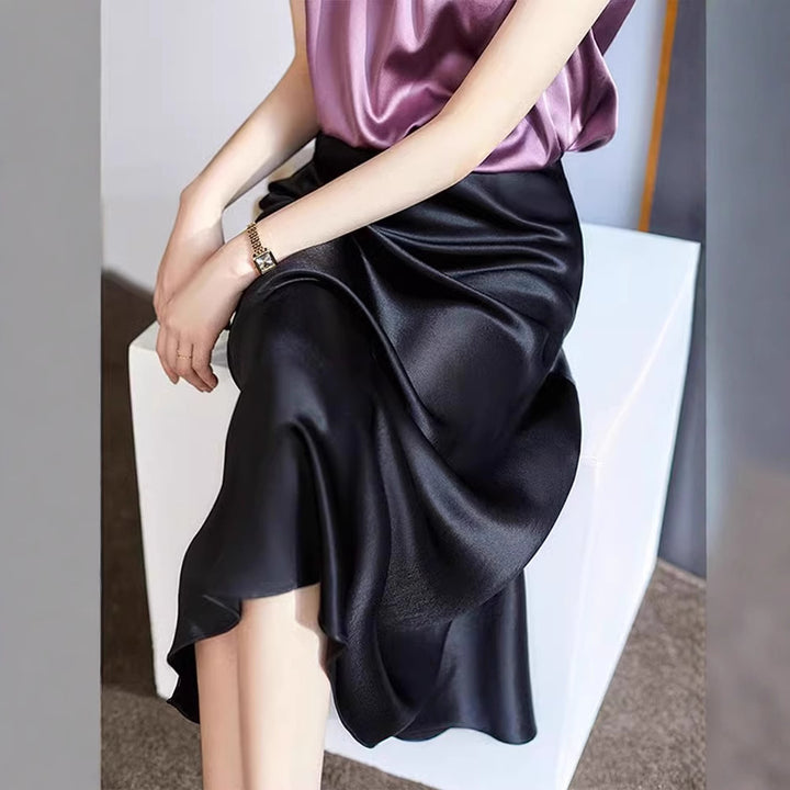 Women's Elegant Maxi Skirt with Flowing Cut Mune Fashion