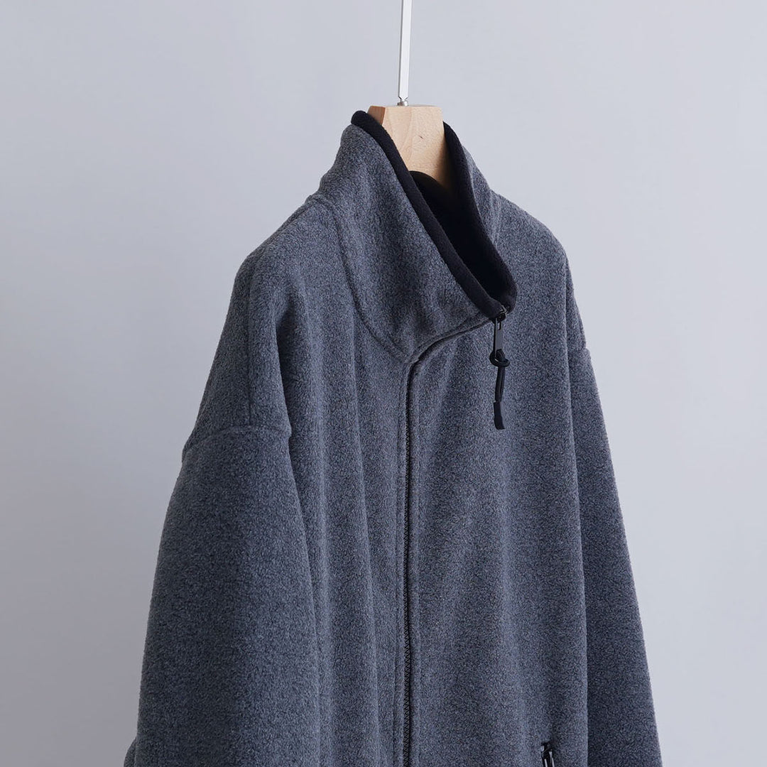 Women's Sporty Fleece Jacket with High Collar Mune Fashion