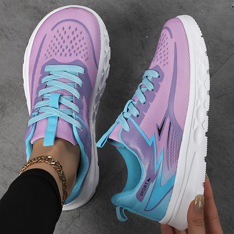 Women's Sporty Mesh Sneaker with Cushioned Heel Support and Grippy Profile Sole Mune Fashion