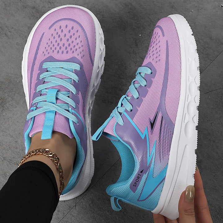 Women's Sporty Mesh Sneaker with Cushioned Heel Support and Grippy Profile Sole Mune Fashion