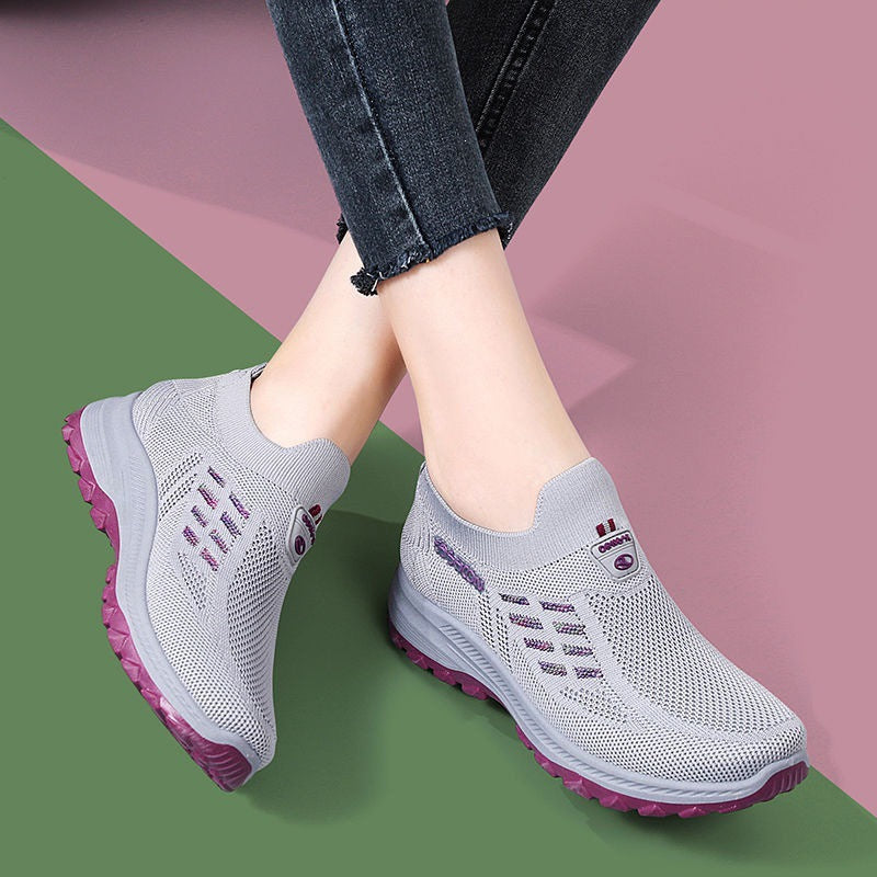 Women's Breathable Sneakers with Slip-Resistant Sole Mune Fashion