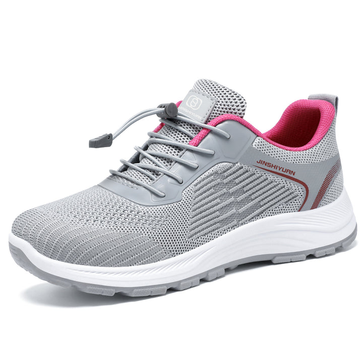 Women's nan ultra-lightweight knit casual sneakers with quick-release closure, reinforced heel tab, and ergonomic wave EVA sole Mune Fashion