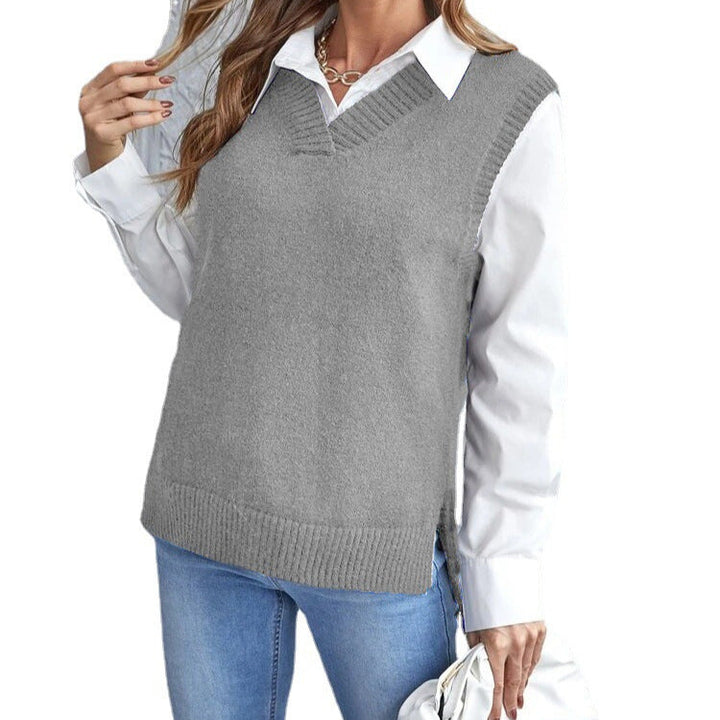 Women's Elegant Knitted Vest Mune