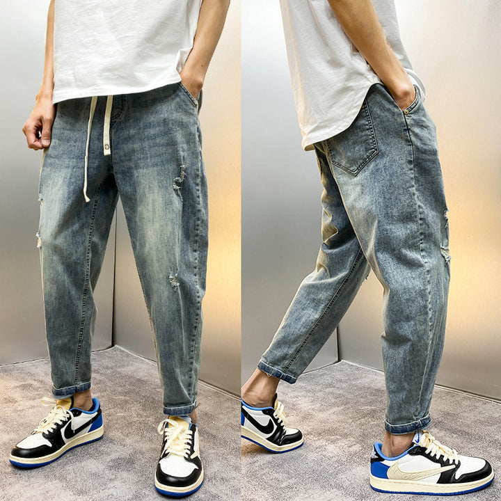 Men's Comfortable Destroyed Jeans Mune Fashion