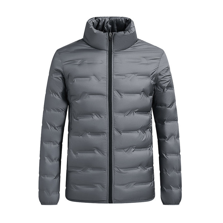 Men's lightweight quilted jacket with thermal filling and stand-up collar Mune Fashion