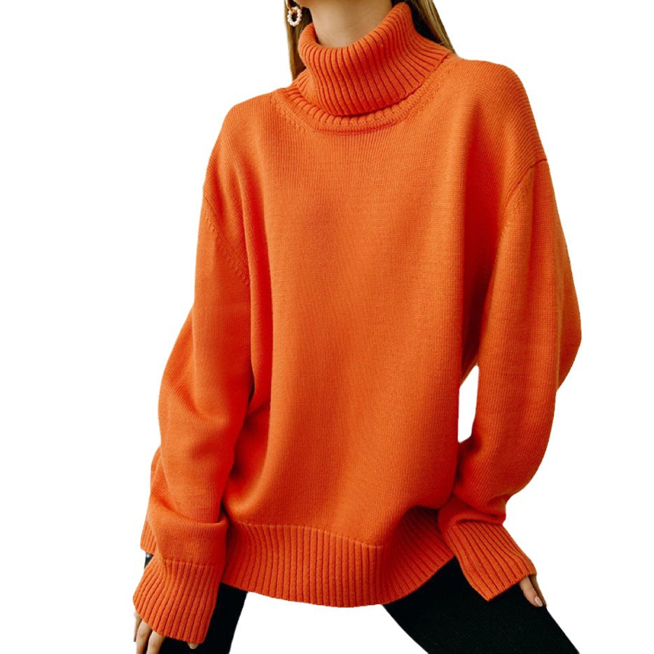 Mune | Women Oversized Turtleneck Sweater Basic Knitted Sweater