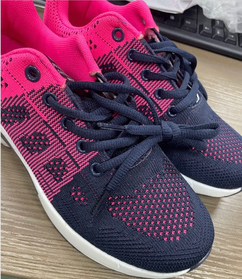 Women's breathable knit sneakers with air chamber midsole and padded entry Mune Fashion