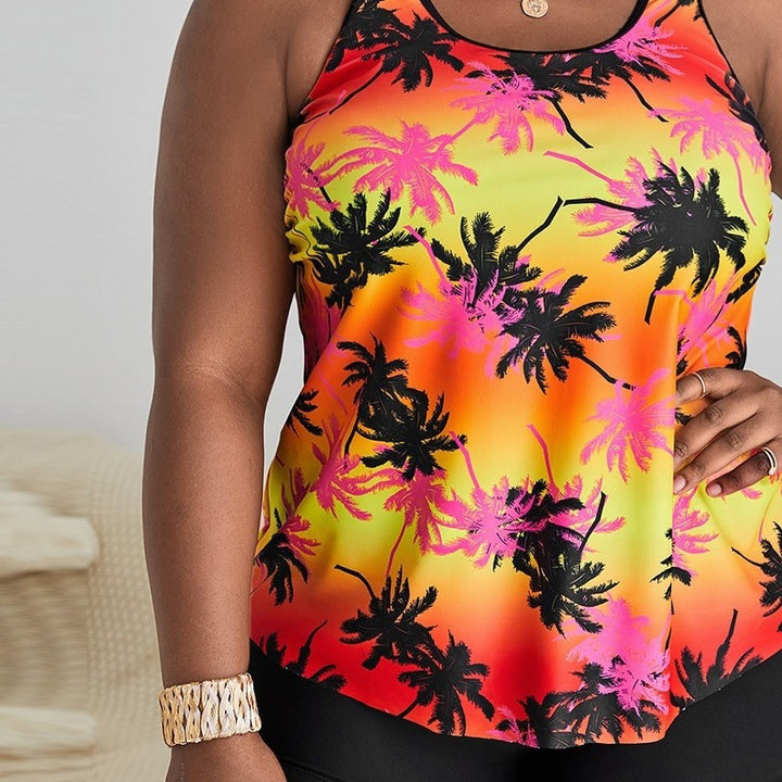 Women's bathing set with trendy palm motif Mune Fashion