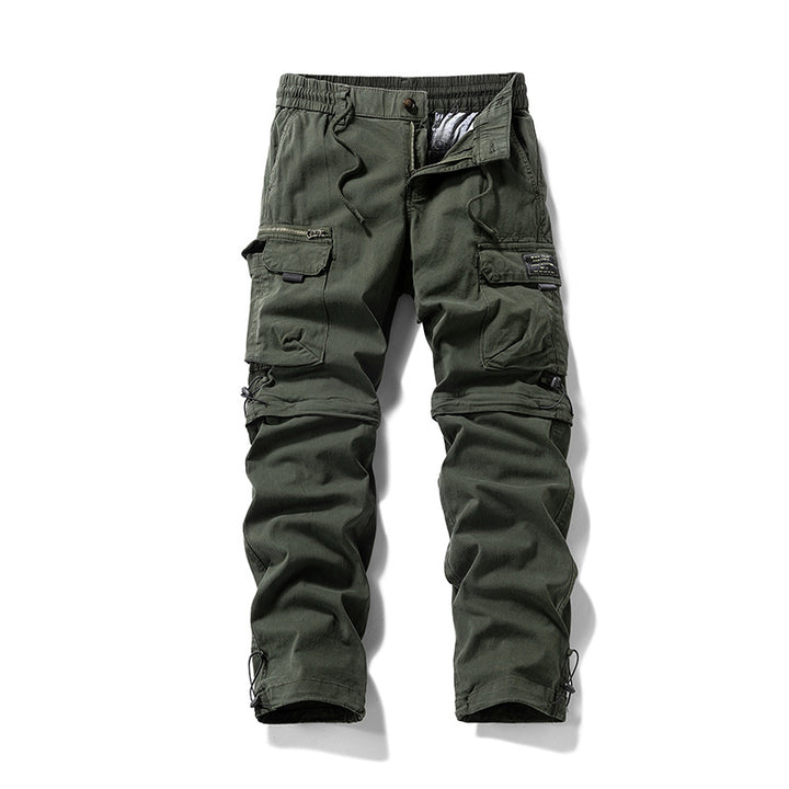 Herren Cargo-Trekkinghose mit elastischem Bund, Kordelzug und multifunktionalen Beintaschen Mune Fashion