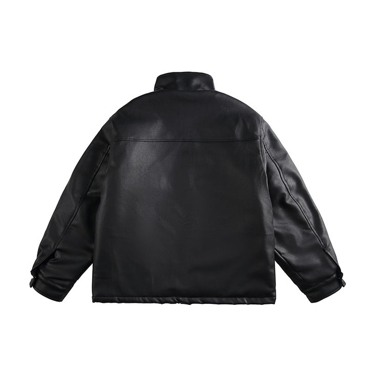 Men's Boxy-padded Utility blazer with high stand-up collar and patch pockets Mune Fashion