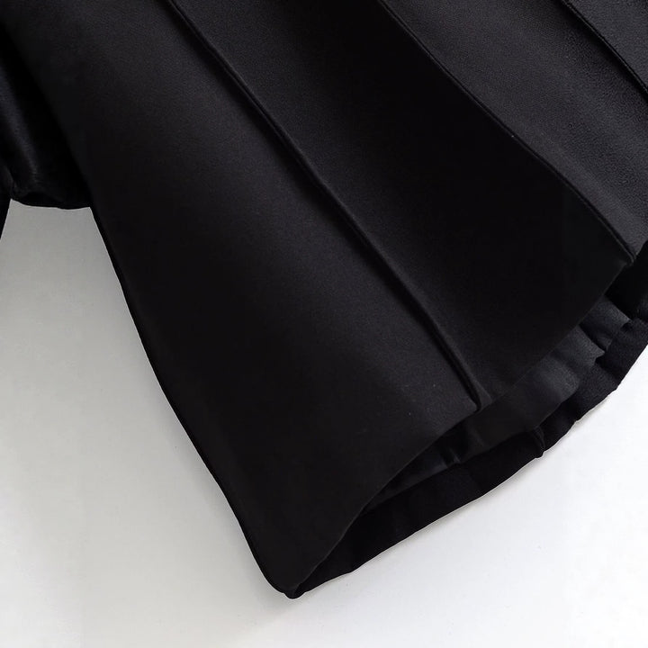 Women's Tailored Blazer with Shawl Collar, Concealed Button Placket and Flap Pockets Mune Fashion