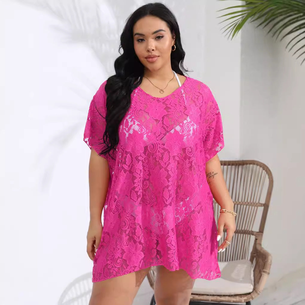 Ladies airy crochet beach cover-up Mune Fashion 1779787989