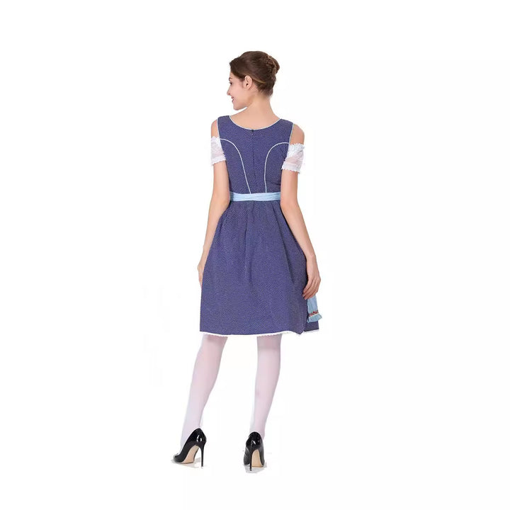 Ladies traditional Oktoberfest dirndl dress with apron Mune Fashion