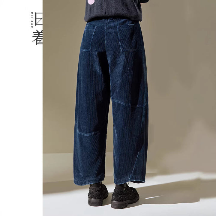 Women Comfortable and Stylish Corduroy Harem Pants Mune Fashion