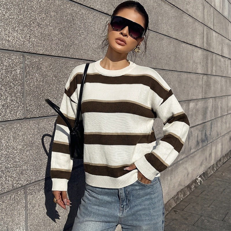 Women's Patterned Knit Sweater Mune Fashion