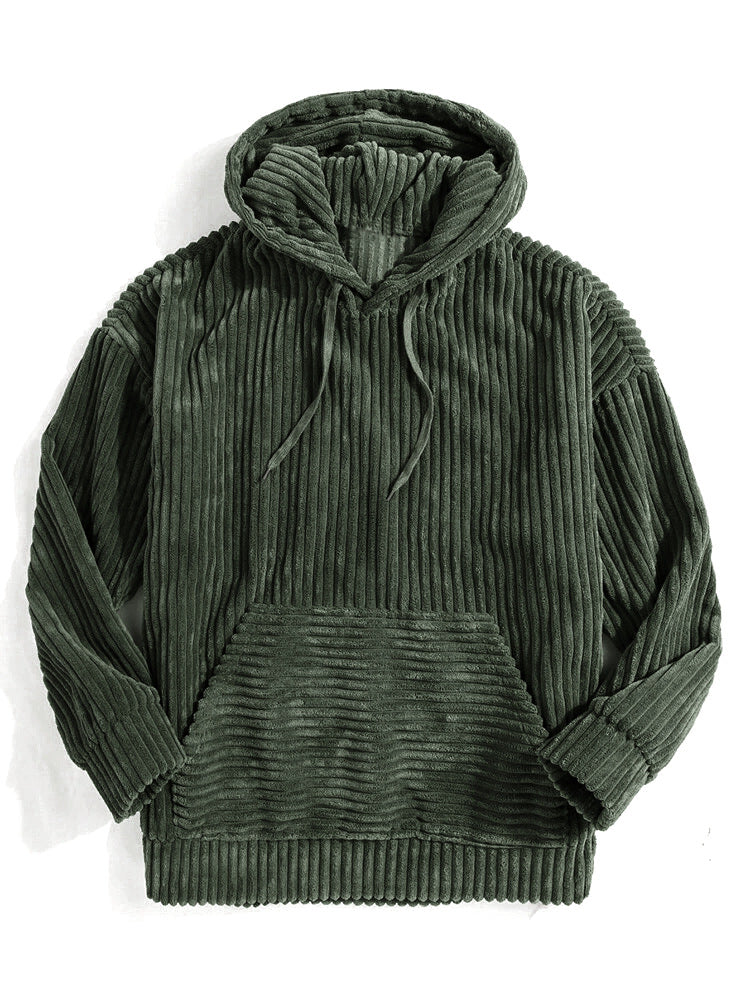 Unisex nano ribbed velvet hoodie with hoodie and kangaroo pocket Mune Fashion