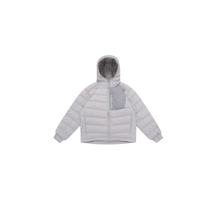 Men's lightly padded hooded jacket in boxy cut with technical inserts Mune Fashion