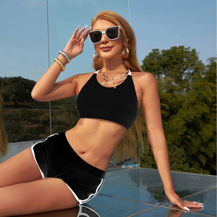 Women’s sporty bikini set with high-neck top and comfortable bottoms Mune Fashion